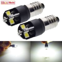 E10ไฟโคมไฟไฟต่ำแบบเกลียว2ชิ้น1447 3030 8SMD 6000K สีขาวสำหรับไฟฉายรถจักรยานยนต์รถยนต์รถจักรยานโคมไฟจักรยาน6V 12V 24V