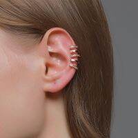 New Women Men No Pierced Party Claw Earrings Cuff Rhinestones Ear Cuff Non Piercing Tragus Earrings