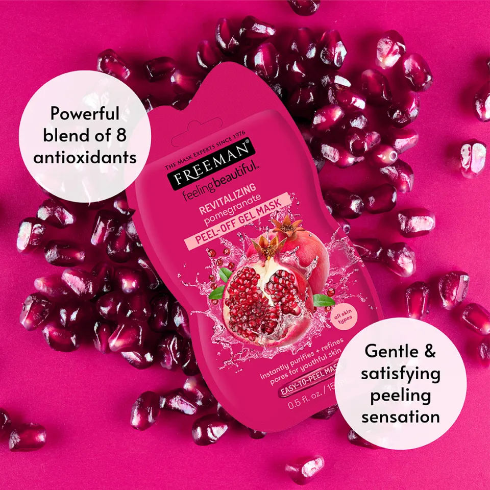 Revitalizing Pomegranate Peel-Off Gel Mask – Freeman Beauty