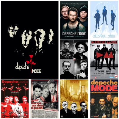 ตกแต่ง Depeche Mode Band Art Print-โปสเตอร์ผ้าใบที่ทันสมัยสำหรับตกแต่งผนังห้องนอน