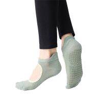 ❧▬ New Women Backless Pilates Sock Anti-Slip Breathable Yoga Socks Cotton Fitness Ladies Ballet Dance Slippers Sports Socks for Gym