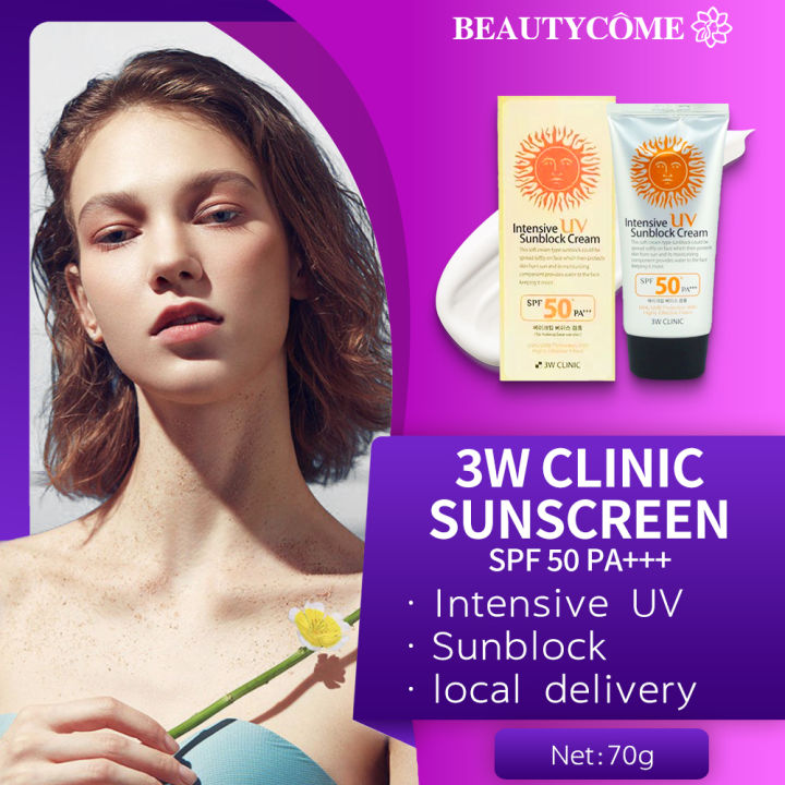 【COD】3W CLINIC Sunscreen SPF 50 PA+++ for Face and Body KOREA Intensive