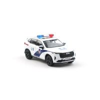 ของเล่นโมเดลแบบจำลองรถจากโลหะอัลลอยด์ H6 Haval รุ่นที่สามรถตำรวจหล่อตาย1:64ขนาดของที่ระลึกคอลเลกชันสำหรับผู้ใหญ่งานอดิเรกแฟนของขวัญ