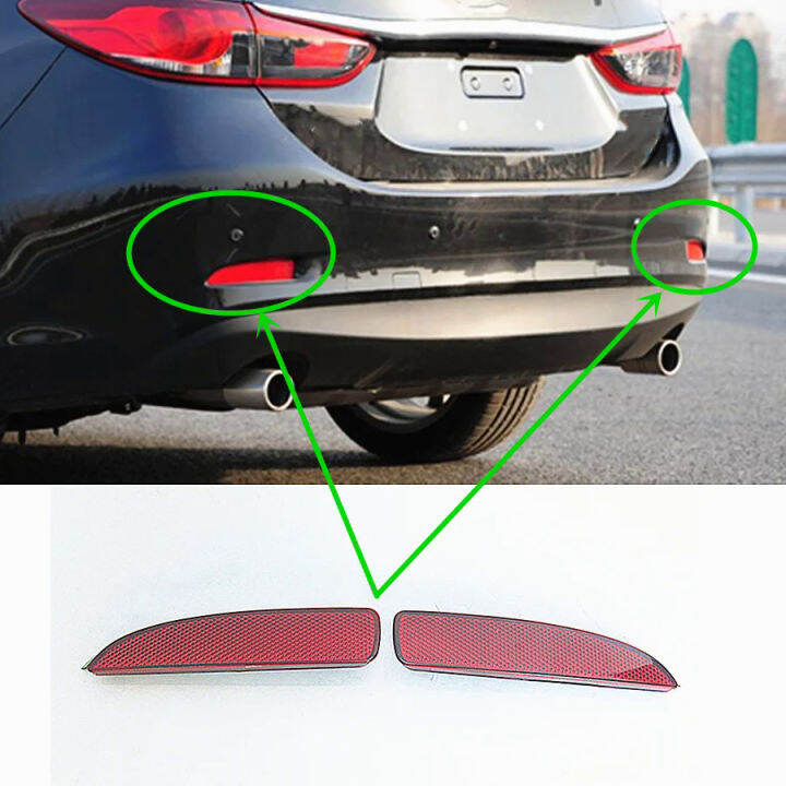 Car accessories body parts rear bumper reflector lamp for Mazda 6