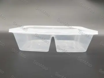 Transparent 500 ml Disposable Plastic Food Container, Box