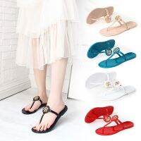 [A NEW HOT]♛❧276รองเท้าแตะสไตล์ใหม่2022ฤดูร้อนของผู้หญิง TB Flip Flops พีวีซีรองเท้าแตะรูปนกฮูกสำหรับเด็กแบน