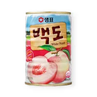 [สินค้าใหม่]sempio white peach ลูกพีชอบ เซมเพียว แบคโด 샘표 백도 400g