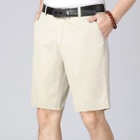 Fathers Gift New Mens Cargo Shorts Summer Men Casual 100Cotton Short Pants Sport Solid Color Knee Length Shorts Male