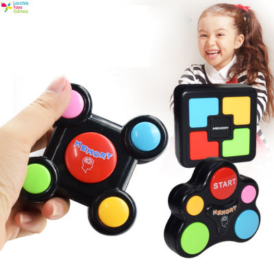 LT【ready Stock】Educational Memory Game Machine Toy With Led Lights Sounds Brain Training Game Multiplayer Interactive Toys For Kids toy【cod】