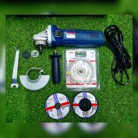 ?? BOSCH SET ?? เครื่องเจียร์ รุ่น GWS750-100 (ใบตัด 3แบบ+กล่องเก็บอุปกรณ์) + EXTRA 4นิ้ว 750วัตต์ วัสดุคุณภาพดี แข็งแรง จัดส่ง KERRY ??