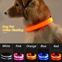 USB Charging Led Dog Glowing Collar Adjustable Anti-Lost/Avoid Car Accident Night Light Pet Collar For Dogs Safety Supplies Collars