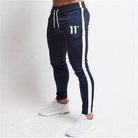 ร้อนขายแข็งลำลองบุรุษสบายๆสลิมฟิตวอร์มกีฬาแข็งชายยิมผ้าฝ้ายผอม Joggers เหงื่อกางเกงลำลองกางเกง