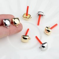 【YP】 10pcs  Earrings Connectors Color Stud Base Diy Jewelry Making Findings Earring Settings