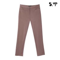 5UP กางเกงขายาวทรงตรง รุ่น YH55150 - สีน้ำตาล