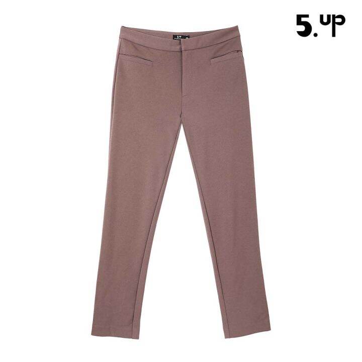 5up-กางเกงขายาวทรงตรง-รุ่น-yh55150-สีน้ำตาล