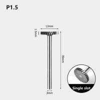 หัวตะไบโรตารี่คาร์ไบด์ P-Typed หัวสว่านทังสเตนเหล็กที่เจาะโลหะรูปทรงตัวทีทรงกระบอก P2 P1.5 P3อุปกรณ์แกะสลัก3มม.