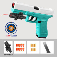 ปืนพก Soft Bullet Shell Ejection Blaster ของเล่นปืนยิง Launcher สำหรับผู้ใหญ่เด็กวันเกิดของขวัญเกมกลางแจ้ง CS