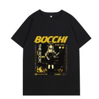 Anime Bocchi The Rock T Shirt Hitori Gotoh Kessoku Band Print O-Neck T-Shirts Unisex High Quality Casual Tees Gothic Streetwear S-4XL-5XL-6XL