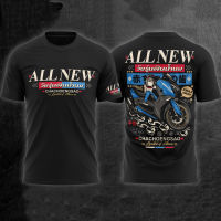 2023 New Motorcycle Collection เสื้อยืด Apichat เสื้อยืดคอกลมแขนสั้น