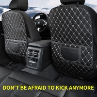 【YF】 Car Seat back Anti Kick Pad Protector Cover Interior Accessories  Waterproof Dirty Mat PU Leather