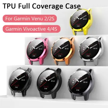 Plating TPU Protective Cover For Garmin Venu 2 Plus Screen
