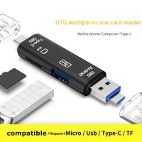 1PC All In 1 Usb 3.1 Card Reader High Speed SD TF Micro SD Card Reader Type C USB C Micro USB Memory OTG Card Reader