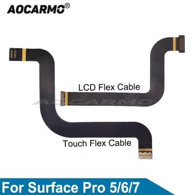 ◎ஐ Aocarmo For Microsoft Surface Pro 7 7 6 5 Pro5 1796 LCD DisplayTouch Screen Flex Cable M1003333-005 M1003336-004 Replacement