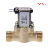 ?วาล์วน้ำไฟฟ้าทองเหลือง DC 12V 24V AC220v สำหรับเครื่องทำน้ำอุ่นพลังงานแสงอาทิตย์ G1จากโรงงาน