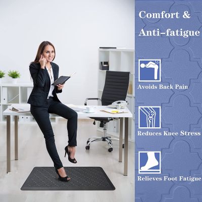 เสื่อห้องครัว Cushioned Anti-Fatigue พรมปูพื้นหนากันน้ำกันลื่นเสื่อครัว Comfort พรมสำหรับห้องครัวชั้นสำนักงานซักรีด