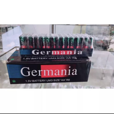 ถูกที่สุด!! Germania AA 1กล่อxง (60 ชิ้น) ถ่านก้อน แบต ถ่านทดลองสินค้า สำหรับอุปกรณ์อิเล็คทรอนิกส์ กล้องถ่ายรูปดิจิตอลถ่าน GERMANIA size AAA 1.5Vขนาดเล็ก