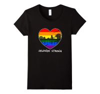 Orlando Strong Florida Skyline Gay Pride Lgbt Kaus Pria Baru Kaus Desain Kasual Lengan Pendek Musim Panas Pria S-4XL-5XL-6XL