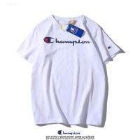 2023 NEW Street Fashion And Inventory Classic Champion Logo Embroidered Top Womens Round Neck Casual T-shirt Fashion T-shirt fashion t-shirt