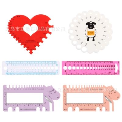 【CC】 The new 2022 crocheted sweater line plastic ruler gauge tool quantity measuring needle