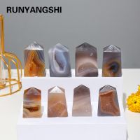 【When the flowers bloom】1PC Natural Quartz Tower Ornaments Mineral Collection Agate Crystal Cave Energy Gem Home Decoration