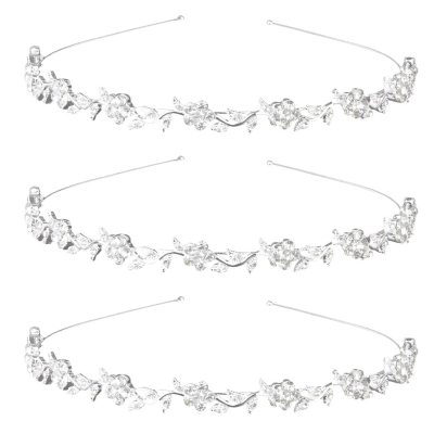 3X Bridal Bridesmaid Flower-Leaf Pattern Headband Wedding