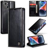 iPhone 14 Case, WindCase PU Leather Cover Magnetic Closure Flip Wallet Card Slots Stand Case for iPhone 14