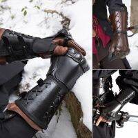 Vintage Samurai หนังเกราะ cer ยุคกลาง Steampunk Men S Armguards ถุงมือมวยเกราะยุคกลางถุงมือ Accessories