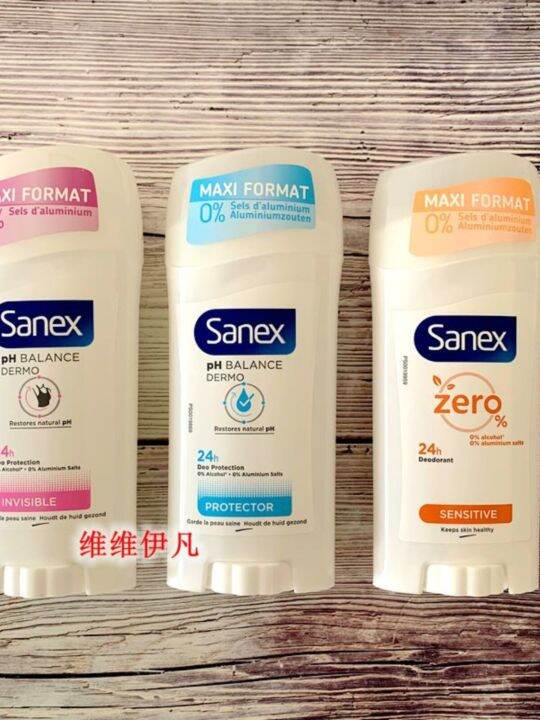 New version of French SANEX aluminum saltfree deodorant antiperspirant