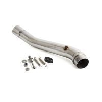 Motorcycle Stainless Steel Slip-On Exhaust Mid Pipe For Kawasaki Z750 2007-2012 Z750 R 2007-2012