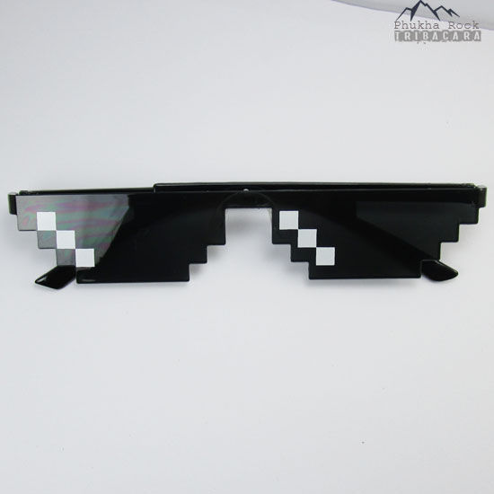 g01-พร้อมส่ง-แว่นมายคราฟ-minecraft-แว่นตา-8-บิต-มายคราฟ-minecraft-thuglife-แว่นตาแฟนซี