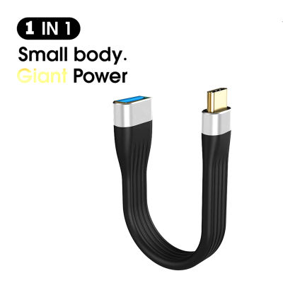 Ultra-Short Usb C Cable 3.1 Gen.1 Usb 3.0 A Female To USB-C Male Fast Charger Sync Data Cable 5Gpbs 3a 60W