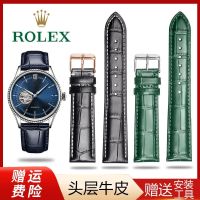 Suitable For rolex Watch Strap Genuine Leather Log Type Daytona Green Black Water Ghost Yacht Famous Bracelet 20/21mm