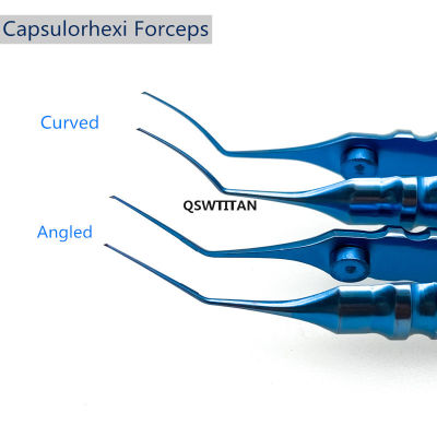 Capsulorhexis Forceps Anglecurved Titanium Ophthalmic Capsulorhexis แหนบจักษุแพทย์เครื่องมือผ่าตัด