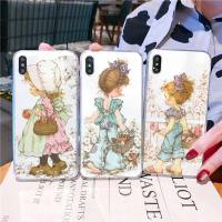 YNDFCNB Sarah Kay Little Girl Phone Case for iPhone 11 12 13 mini pro XS MAX 8 7 6 6S Plus X 5S SE 2020 XR cover Electrical Safety