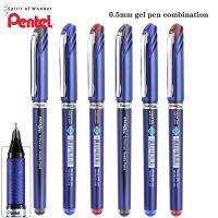 Pentel ของญี่ปุ่น Set Pulpen เจลอาบน้ำเร็ว BLN25เข็มครึ่งเข็มตรงของเหลวปากกาน้ำ0.5มม. ปากกาเซ็นชื่อเครื่องเขียนความจุขนาดใหญ่