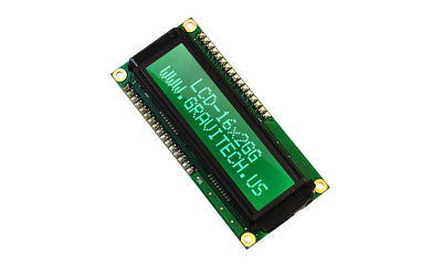 16x2 Green on Lime Green Character LCD with Backlight - LCDP-0145