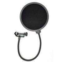 แผ่นกรองเสียง กันลม Pop filter mask shield protection กรองเสียง ใช้กับไมโครโฟน ขาตั้งไมค์