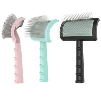 Grooming Comb Shedding Needle Brush Dog Cat Loose Undercoat Dematting Hair Remove Stainless Steel Massage Comb