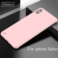 Thinmon สำหรับ IPhone 6 Plus/6 S PLUS ฝาครอบสีลูกอมบริสุทธิ์ไร้ขอบ Ultra Matte Hard PC COVER