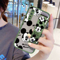 UCUC เคสโทรศัพท์เคสสำหรับ OnePlus Nord การ์ตูน Mickey Mouse สำหรับสาวกันกระแทก Frosted กลับนุ่มขอบฝาครอบเลนส์ป้องกันเลนส์โทรศัพท์บางเฉียบกรณี (มีสายรัดข้อมือ)